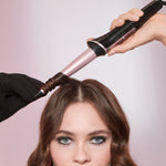 Kit diffusore ad aria calda con Ceramic Diamond & Keratin Diffon Cyber Glam® e ferro arricciacapelli conico rivestito in ceramica Iconic Curls