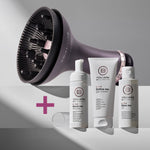 Kit styling completo capelli ricci con Diffon Pro Curl, crema-gel Define Me Cream-Gel, mousse volumizzante Boost Me Mousse e olio Glow Me Oil